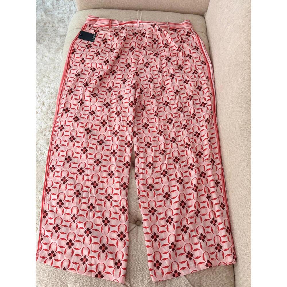 Eloquii Playful Pink Jacquard Trousers – Size 20